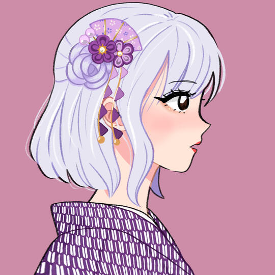 Portrait OC - Wisteria; Portrait Commission display