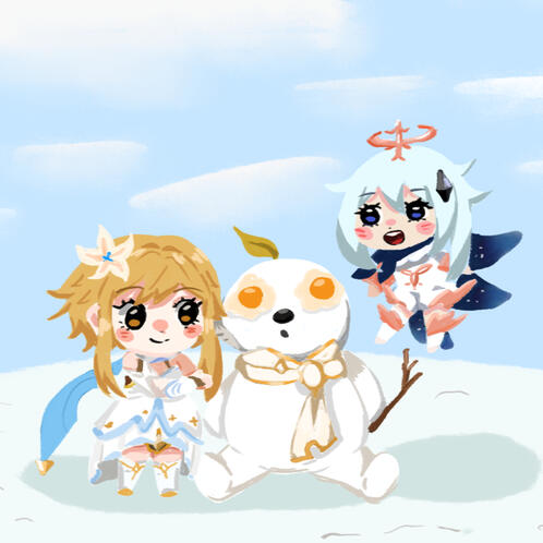 Genshin Winter Fanart Chibi